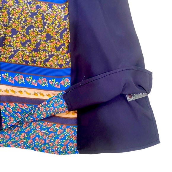 Asos Curve short sleeve button down shirt dress mixed cherry blossom print 16 - Picture 7 of 12